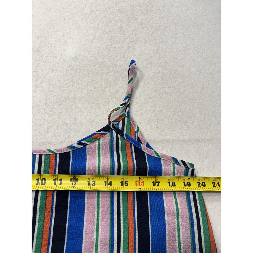 Peppermint Tank Top Womens L Multicolour Stripe V Neck Cami SET1034 USA - Picture 9 of 9